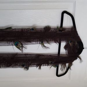 🚨RARE🚨🦚Peacock feathered Scarf🦚